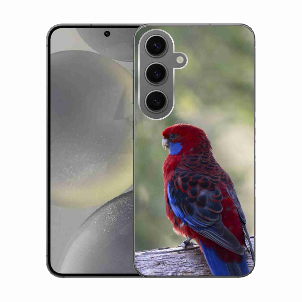 Gelový kryt mmCase na Samsung Galaxy S24 - papoušek rosela