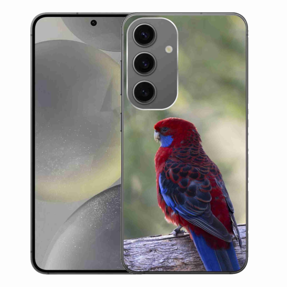 Gelový kryt mmCase na Samsung Galaxy S24+ - papoušek rosela