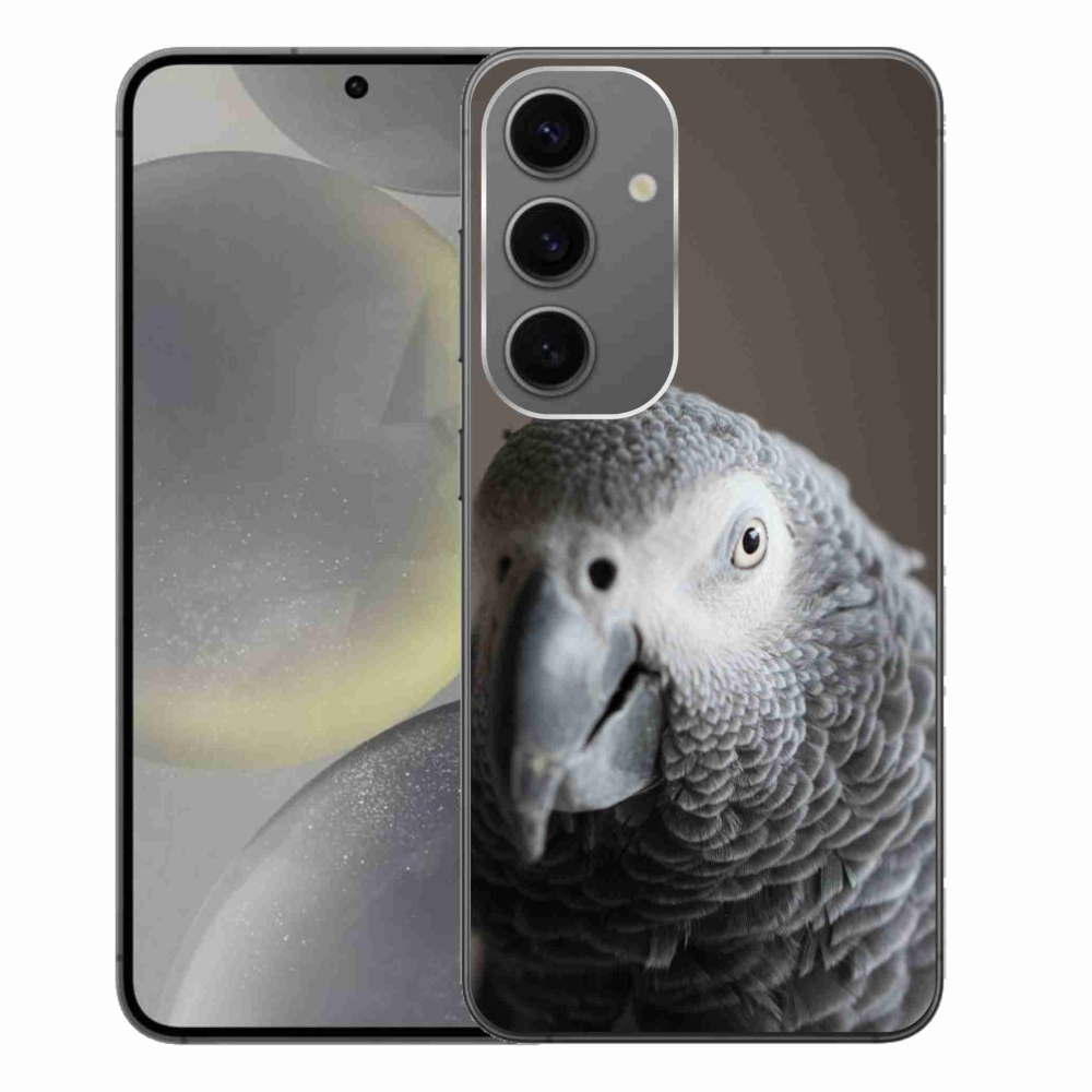 Gelový kryt mmCase na Samsung Galaxy S24+ - papoušek žako 2