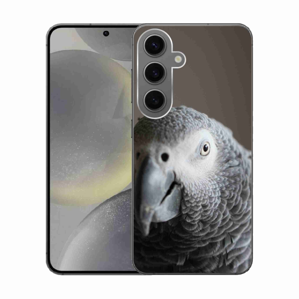 Gelový kryt mmCase na Samsung Galaxy S24 - papoušek žako 2