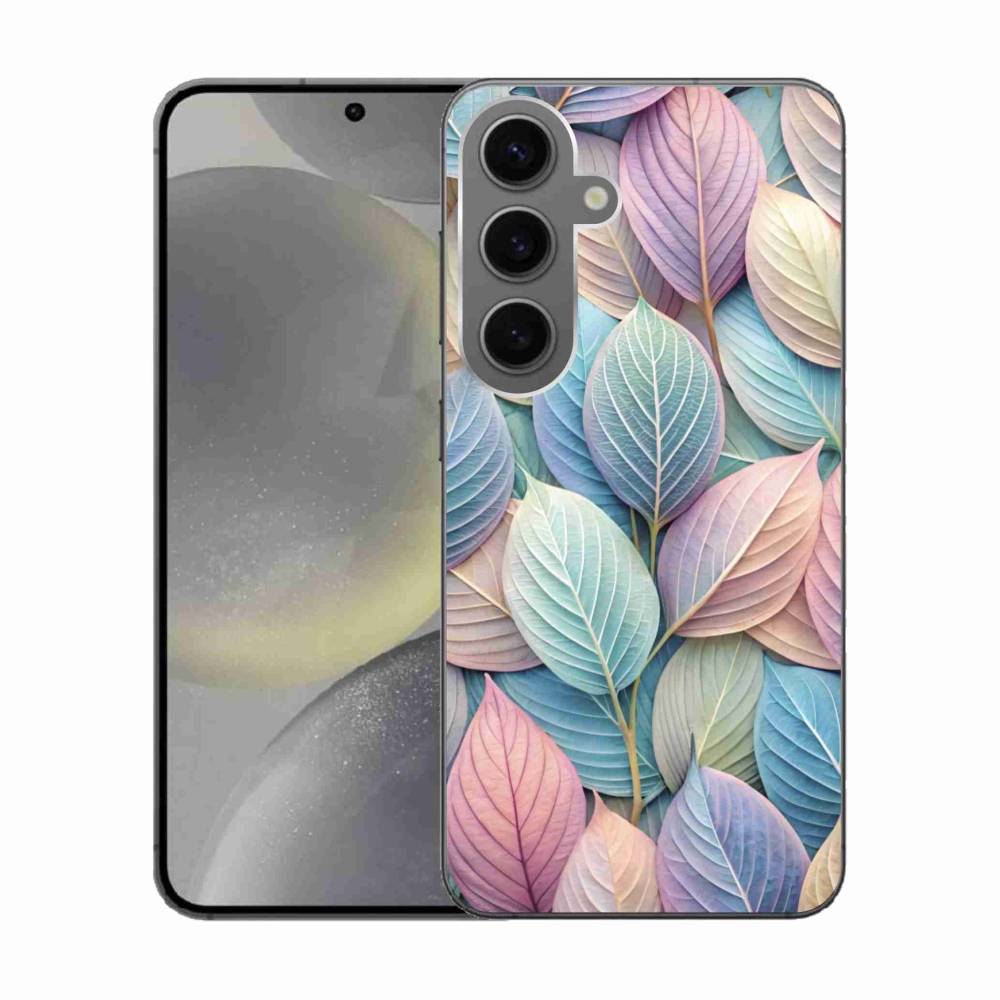 Gelový kryt mmCase na Samsung Galaxy S24 - pastelové listy