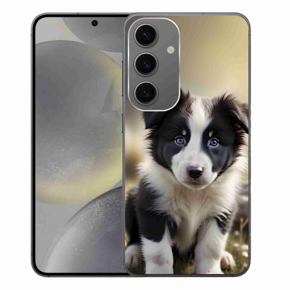 Gelový kryt mmCase na Samsung Galaxy S24+ - roztomilá border kolie