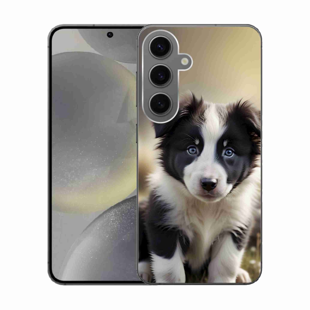Gelový kryt mmCase na Samsung Galaxy S24 - roztomilá border kolie
