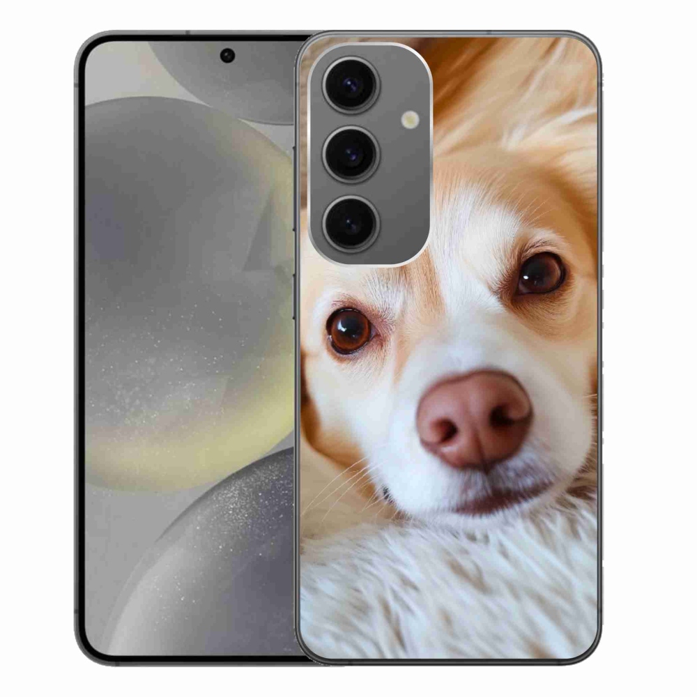 Gelový kryt mmCase na Samsung Galaxy S24+ - Roztomilá čivava
