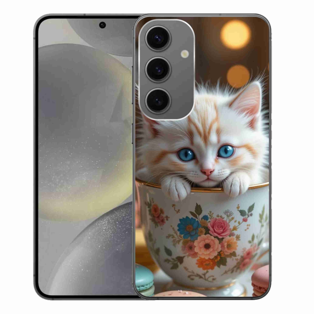 Gelový kryt mmCase na Samsung Galaxy S24+ - roztomilé kotě 6