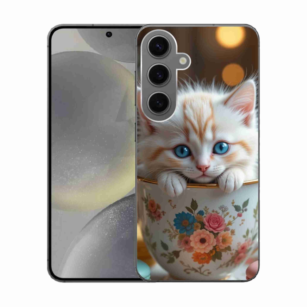 Gelový kryt mmCase na Samsung Galaxy S24 - roztomilé kotě 6