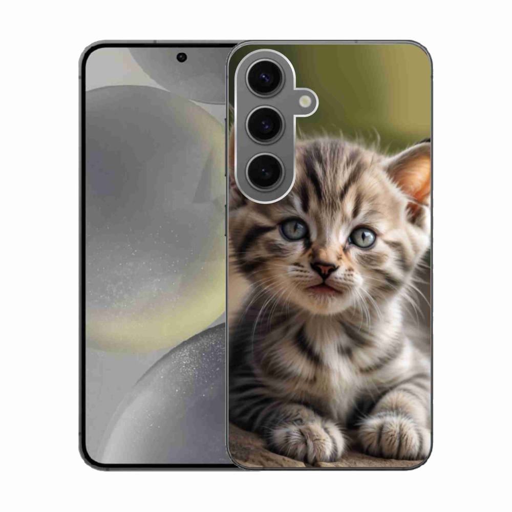 Gelový kryt mmCase na Samsung Galaxy S24 - roztomilé kotě 9