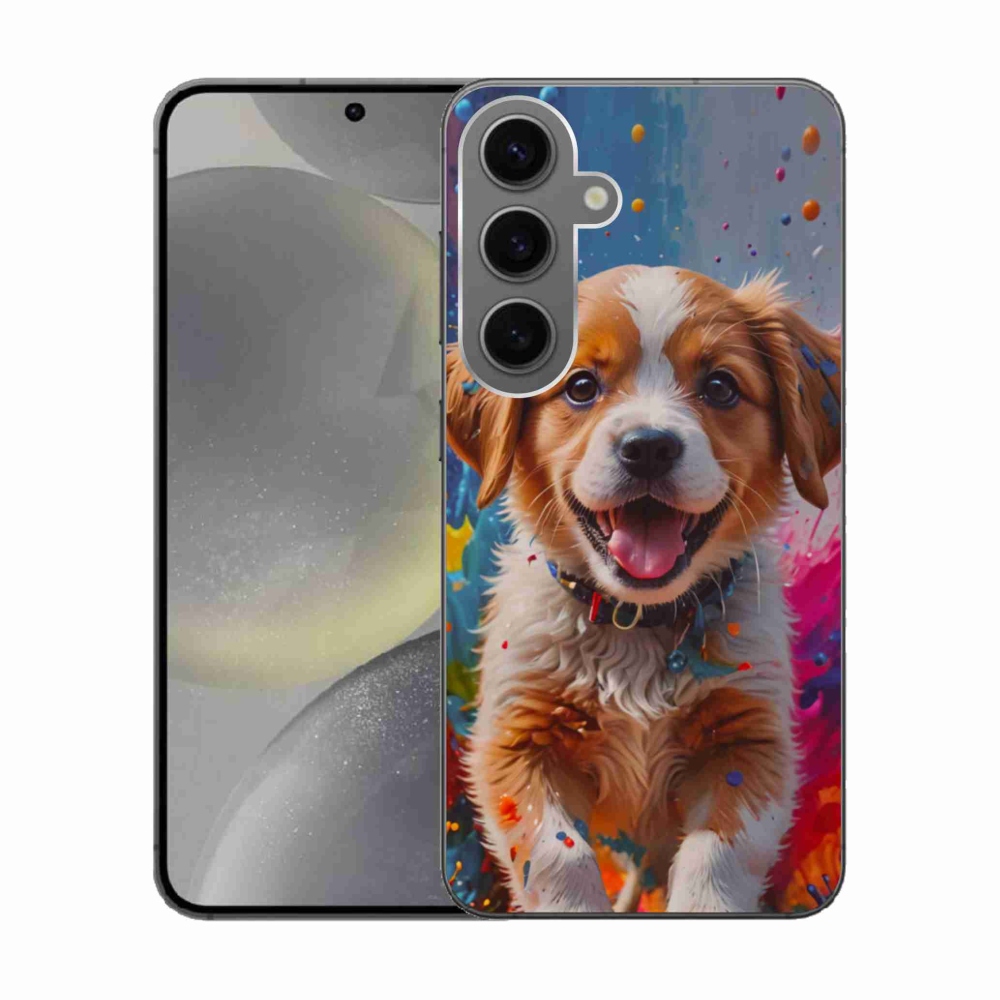 Gelový kryt mmCase na Samsung Galaxy S24 - roztomilé štěně 3