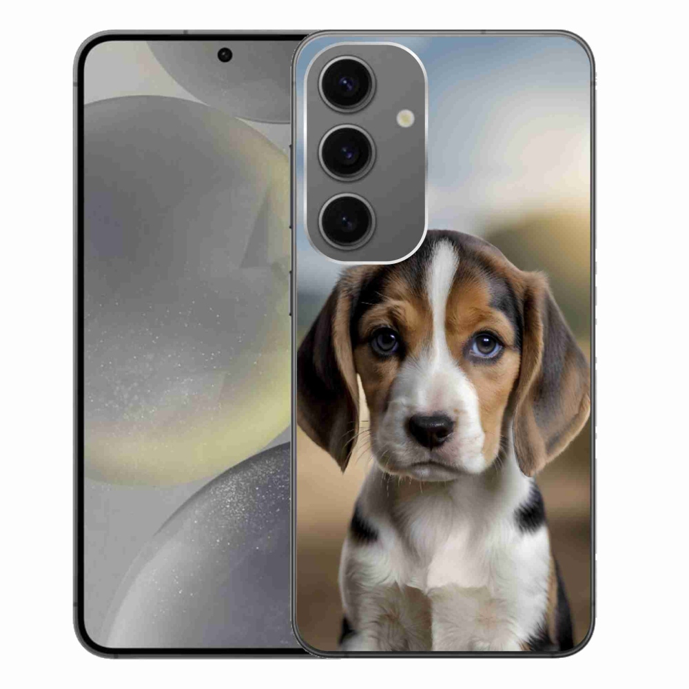 Gelový kryt mmCase na Samsung Galaxy S24+ - roztomilý bígl