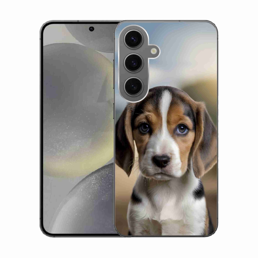 Gelový kryt mmCase na Samsung Galaxy S24 - roztomilý bígl