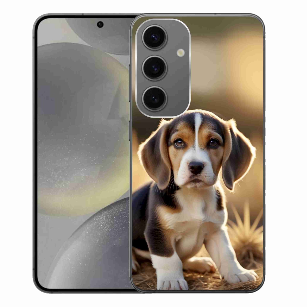 Gelový kryt mmCase na Samsung Galaxy S24+ - roztomilý bígl