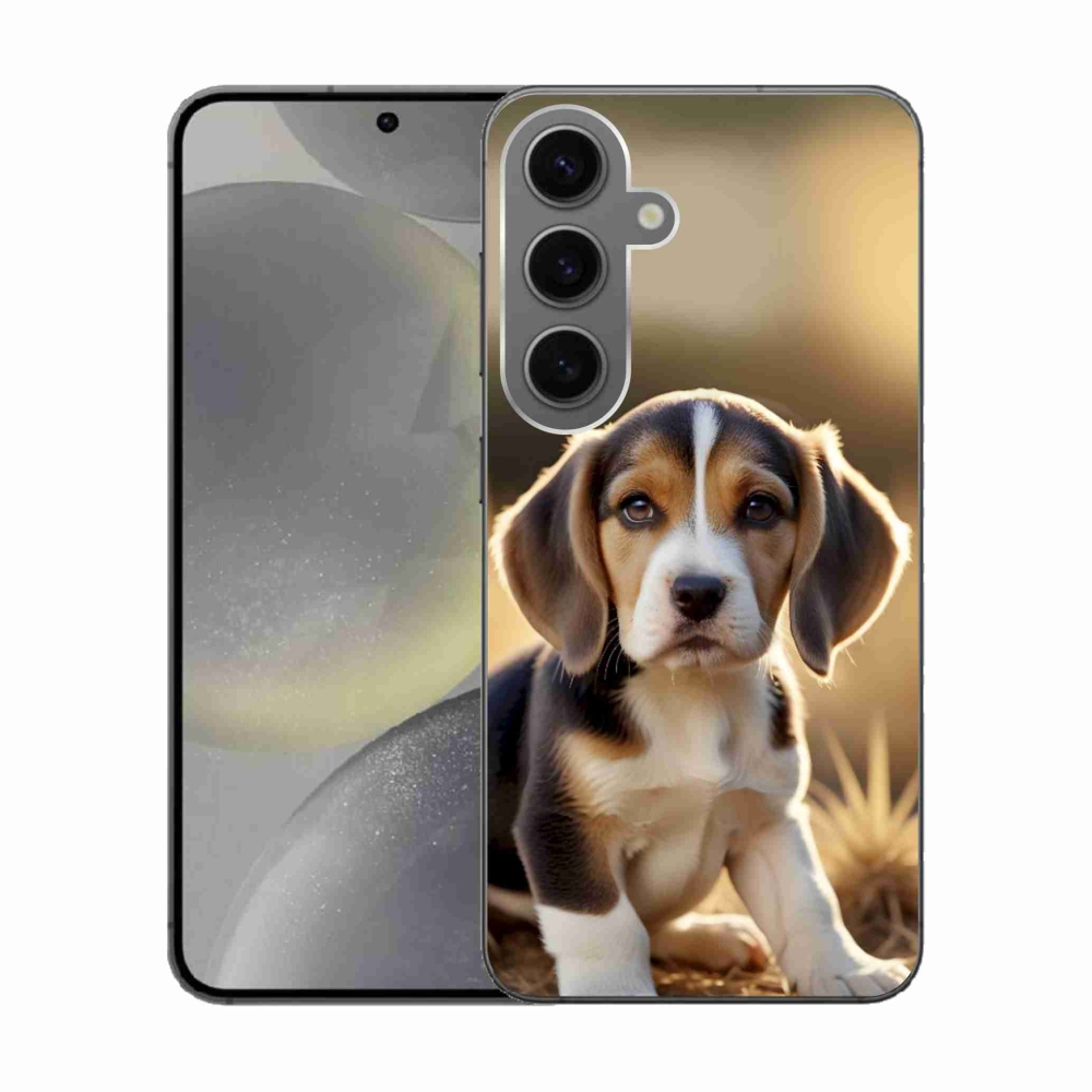 Gelový kryt mmCase na Samsung Galaxy S24 - roztomilý bígl