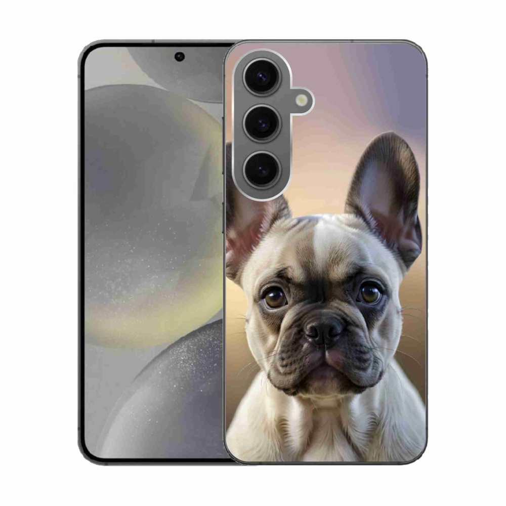 Gelový kryt mmCase na Samsung Galaxy S24 - roztomilý francouzský buldoček