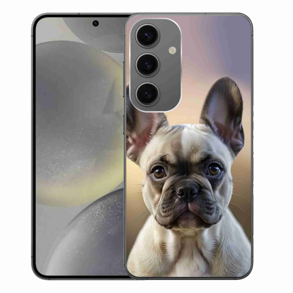 Gelový kryt mmCase na Samsung Galaxy S24+ - roztomilý francouzský buldoček