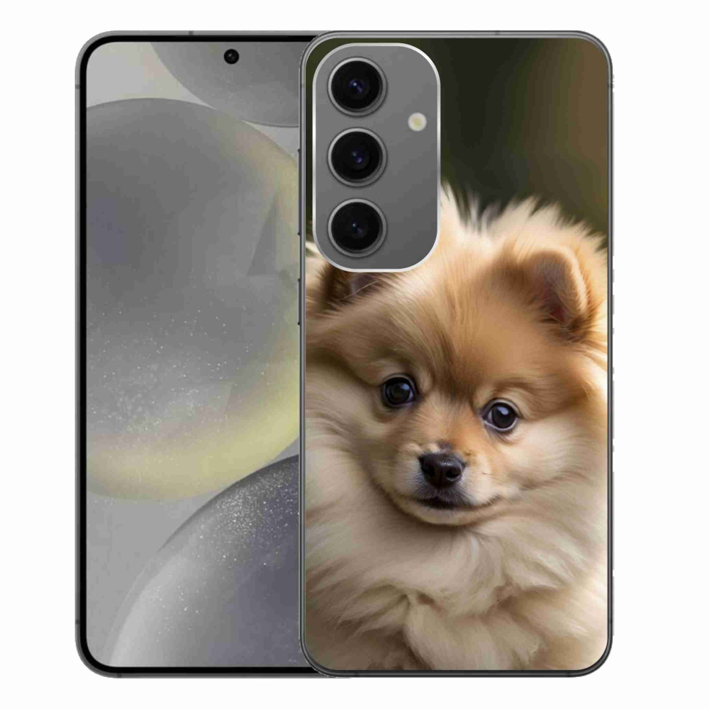 Gelový kryt mmCase na Samsung Galaxy S24+ - roztomilý pomeranian 2