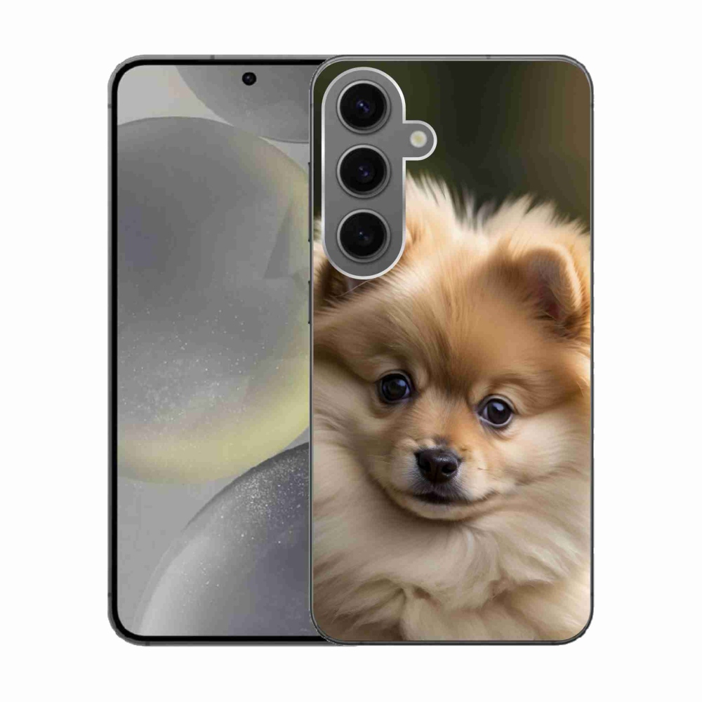 Gelový kryt mmCase na Samsung Galaxy S24 - roztomilý pomeranian 2