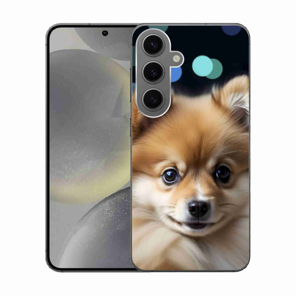 Gelový kryt mmCase na Samsung Galaxy S24 - roztomilý pomeranian