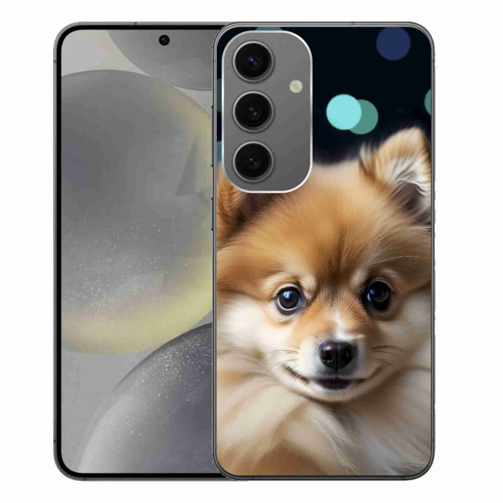 Gelový kryt mmCase na Samsung Galaxy S24+ - roztomilý pomeranian