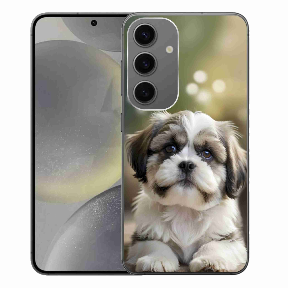Gelový kryt mmCase na Samsung Galaxy S24+ - roztomilý shih-tzu