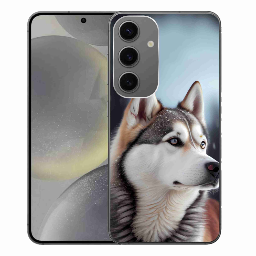 Gelový kryt mmCase na Samsung Galaxy S24+ - sibiřský husky