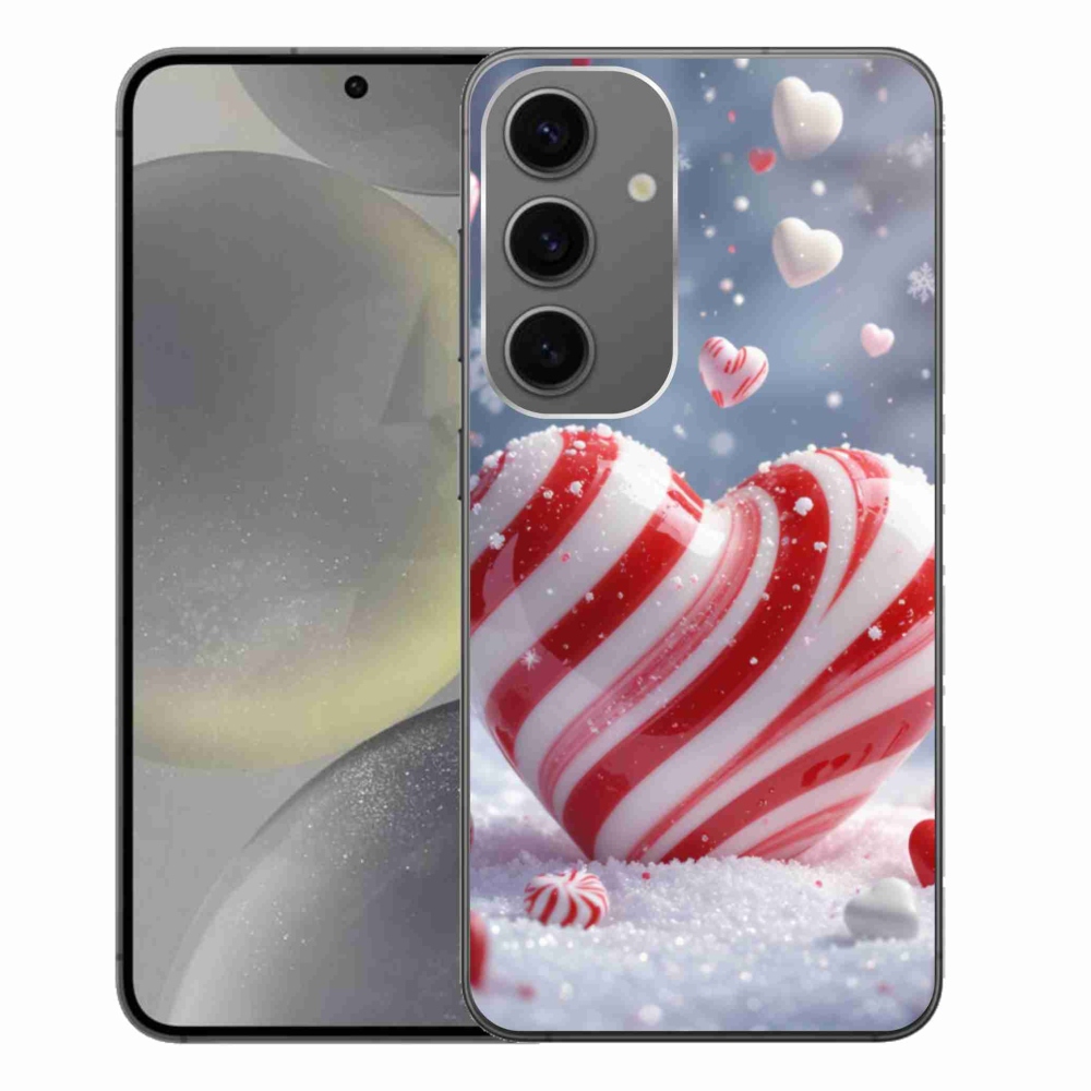 Gelový kryt mmCase na Samsung Galaxy S24+ - sladké srdce