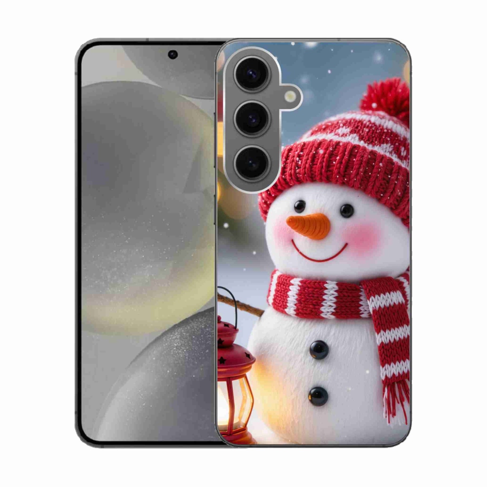 Gelový kryt mmCase na Samsung Galaxy S24 - sněhulák 2