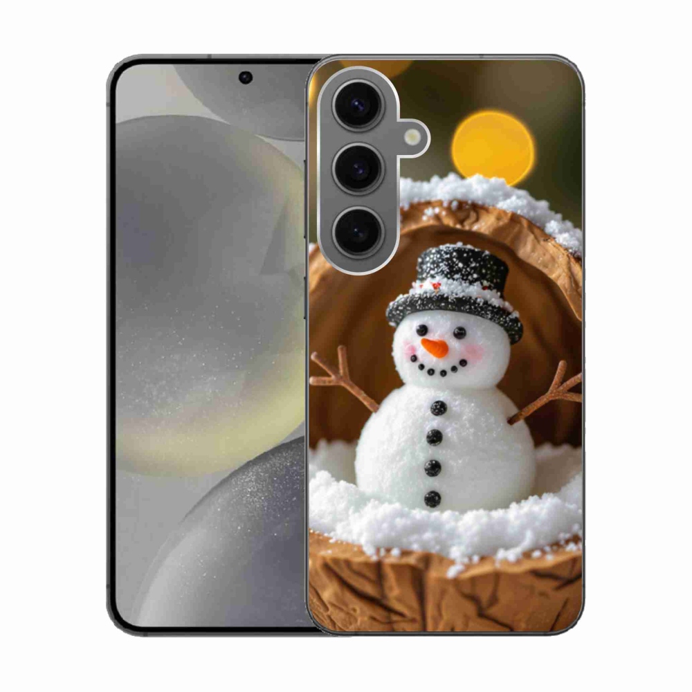 Gelový kryt mmCase na Samsung Galaxy S24 - sněhulák 4