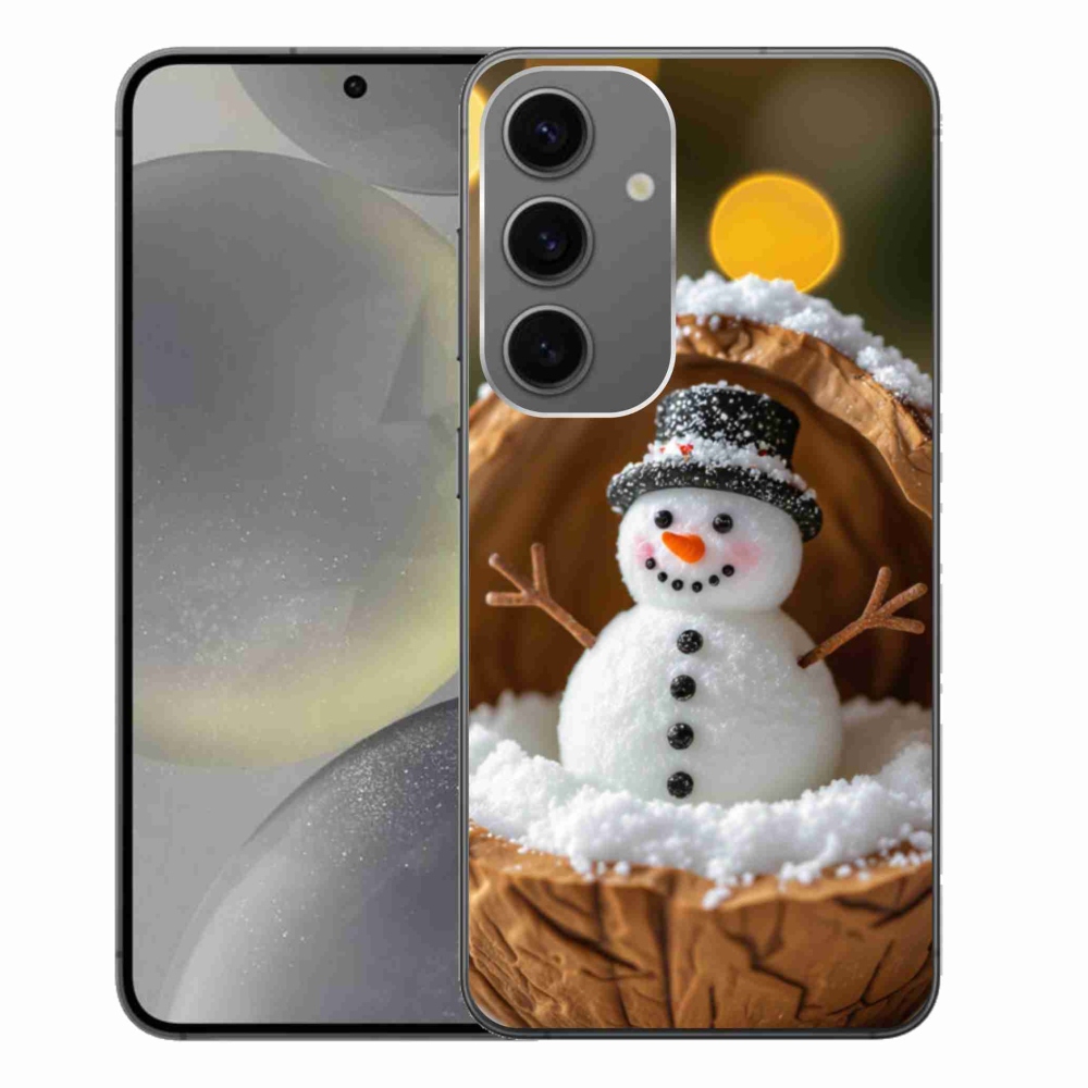 Gelový kryt mmCase na Samsung Galaxy S24+ - sněhulák 4