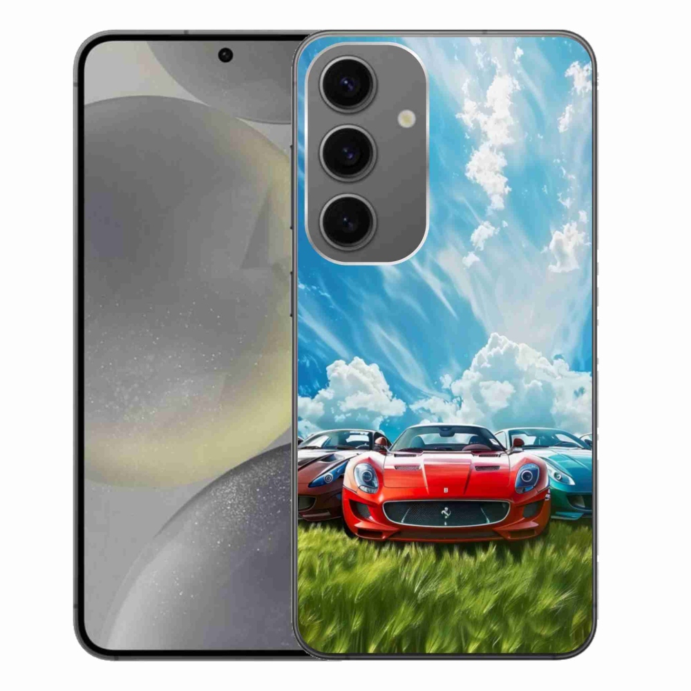 Gelový kryt mmCase na Samsung Galaxy S24+ - sportovní vozy