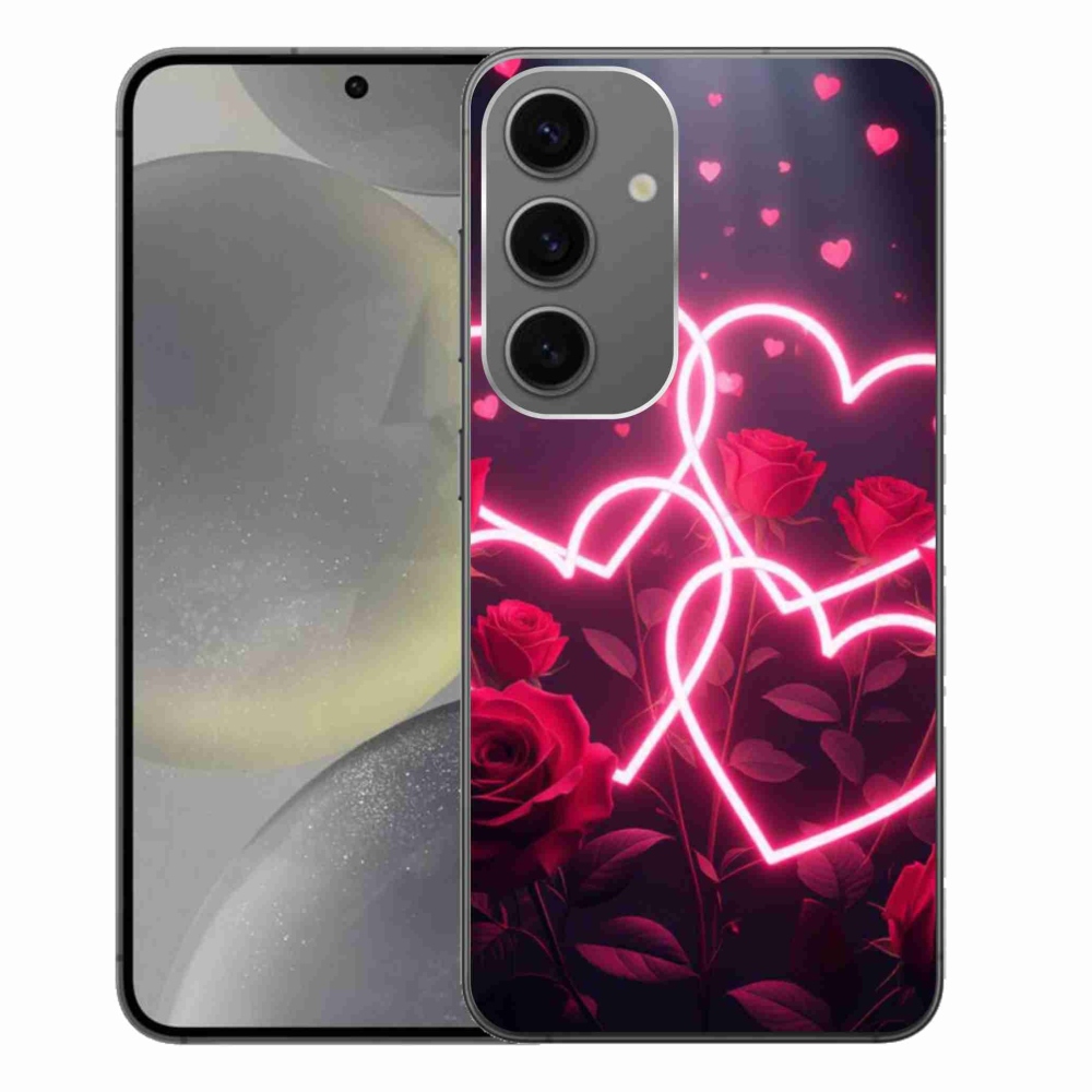 Gelový kryt mmCase na Samsung Galaxy S24+ - srdce lásky