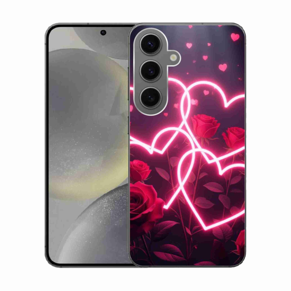 Gelový kryt mmCase na Samsung Galaxy S24 - srdce lásky