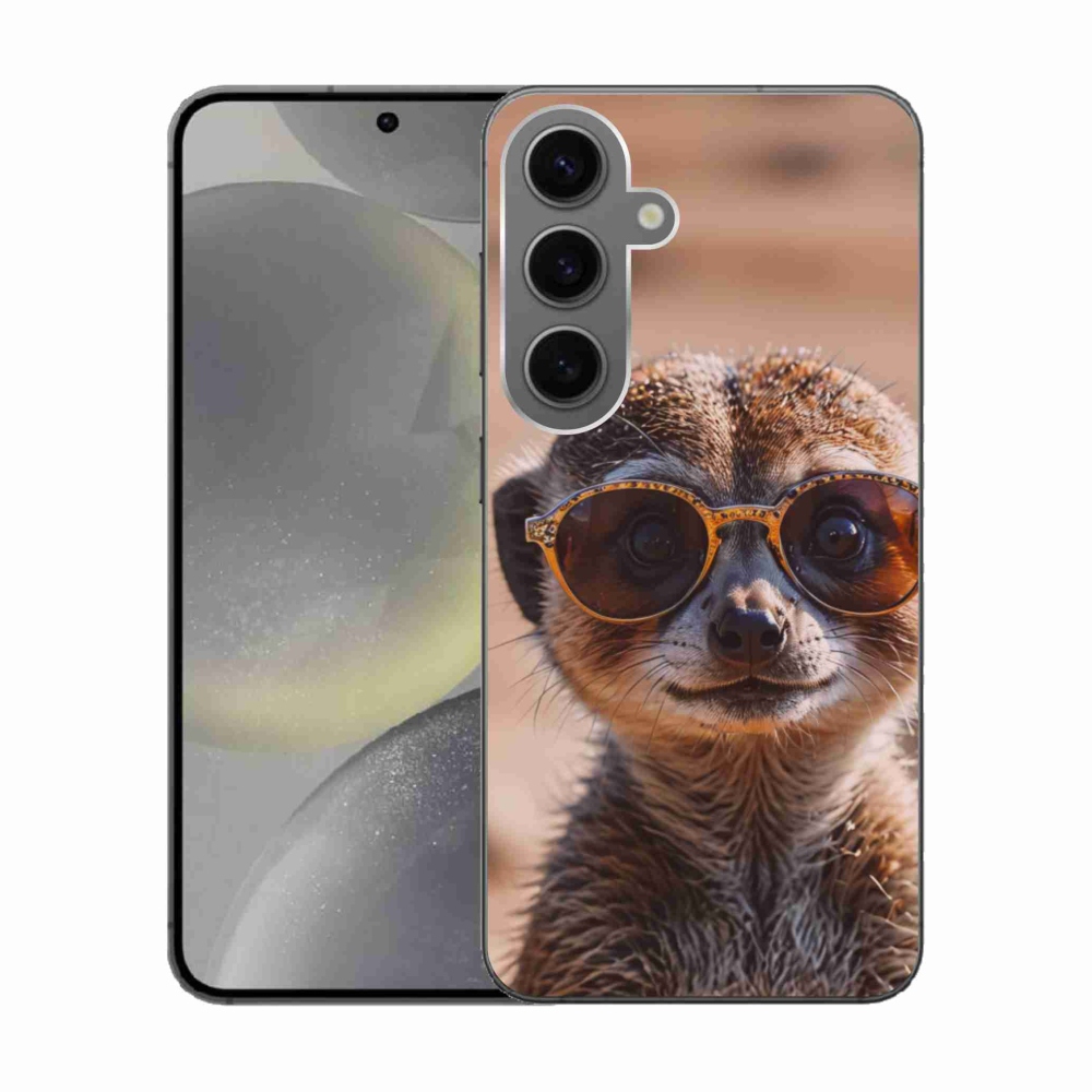 Gelový kryt mmCase na Samsung Galaxy S24 - stylová surikata