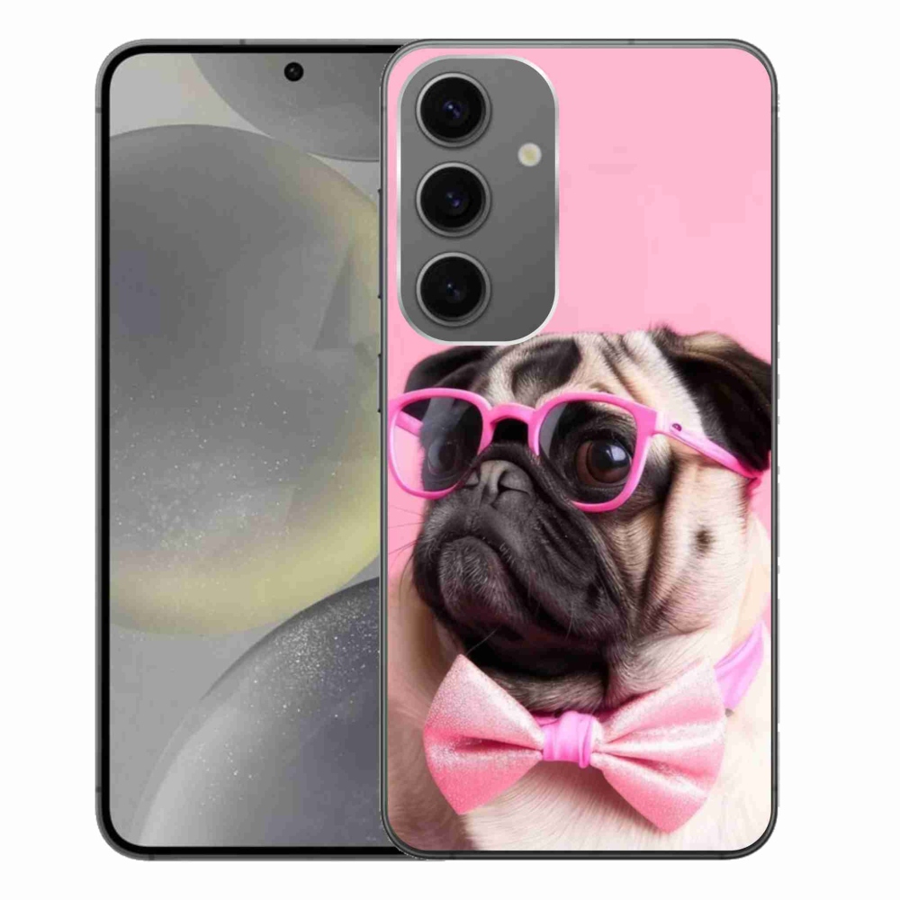 Gelový kryt mmCase na Samsung Galaxy S24+ - stylový mops