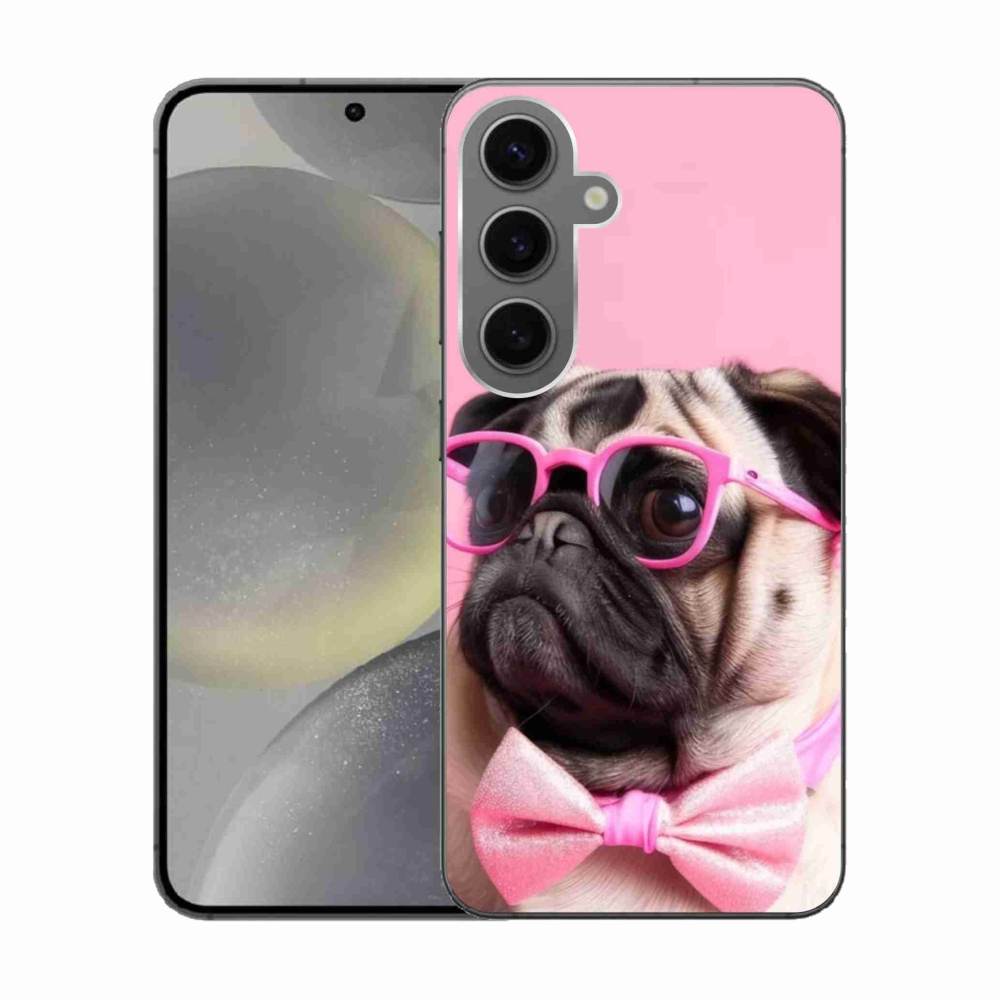 Gelový kryt mmCase na Samsung Galaxy S24 - stylový mops