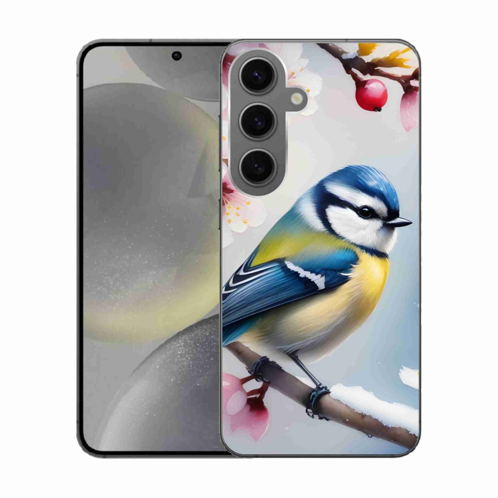 Gelový kryt mmCase na Samsung Galaxy S24 - sýkorka