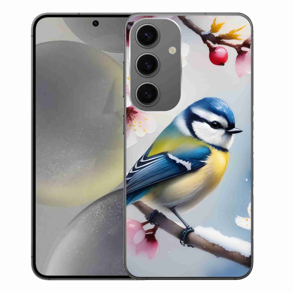 Gelový kryt mmCase na Samsung Galaxy S24+ - sýkorka