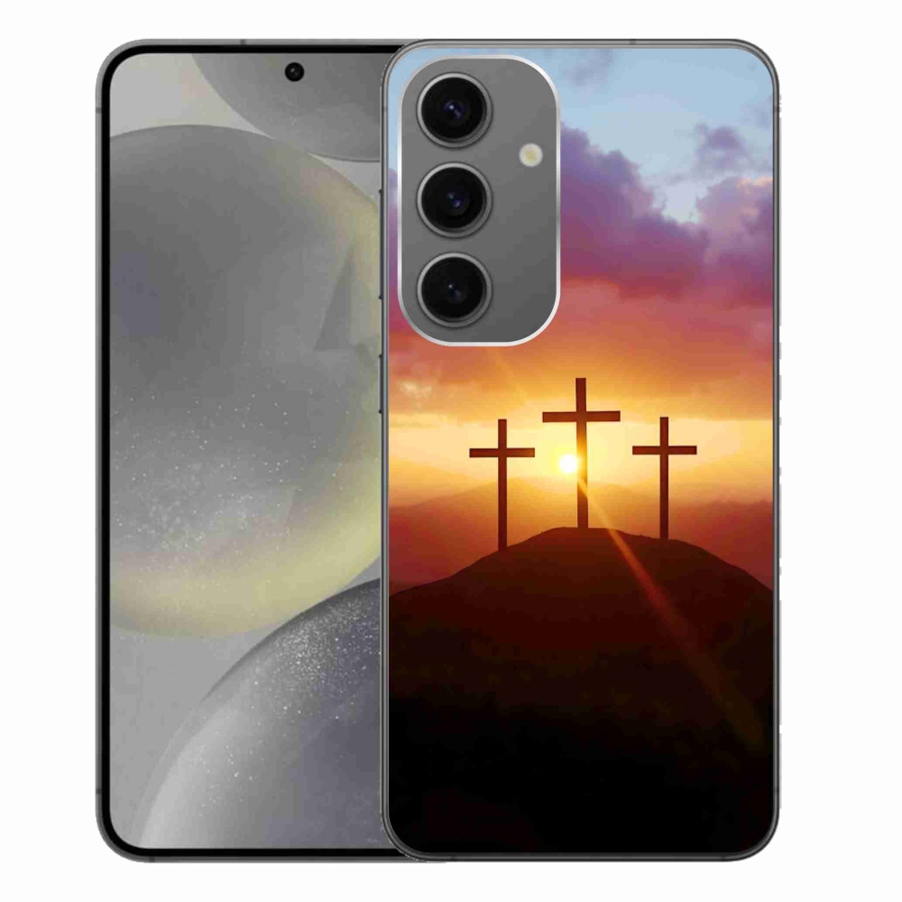 Gelový kryt mmCase na Samsung Galaxy S24+ - tři kříže