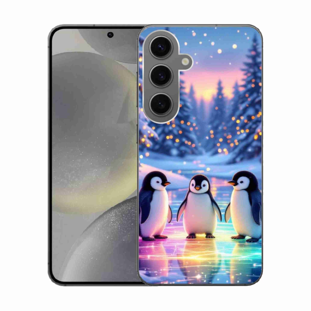 Gelový kryt mmCase na Samsung Galaxy S24 - tučnáci