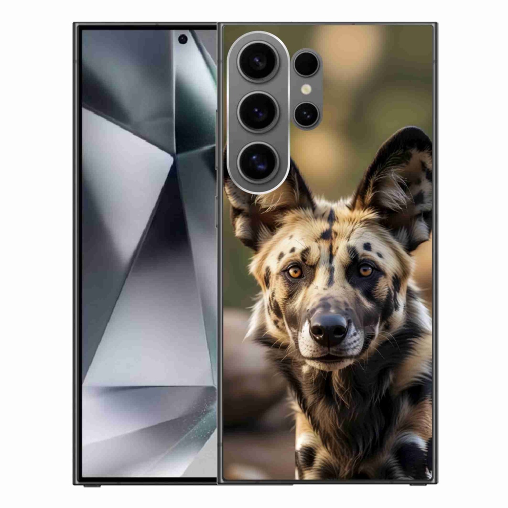 Gelový kryt mmCase na Samsung Galaxy S24 Ultra - africký divoký pes