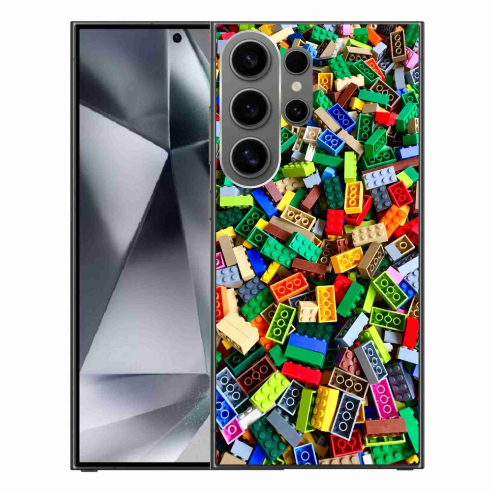 Gelový kryt mmCase na Samsung Galaxy S24 Ultra - barevné stavební kostky