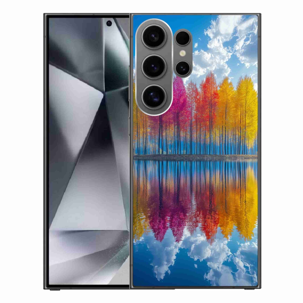 Gelový kryt mmCase na Samsung Galaxy S24 Ultra - barevné stromy