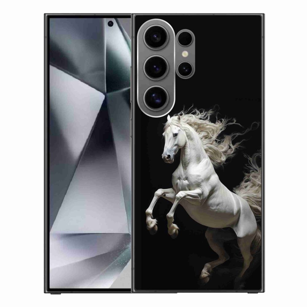 Gelový kryt mmCase na Samsung Galaxy S24 Ultra - bílý kůň 4