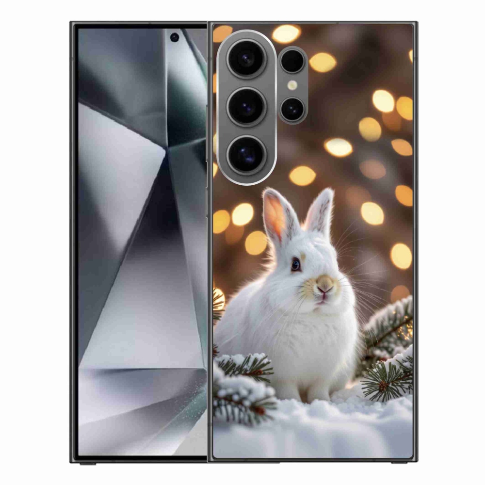 Gelový kryt mmCase na Samsung Galaxy S24 Ultra - bílý zajíc