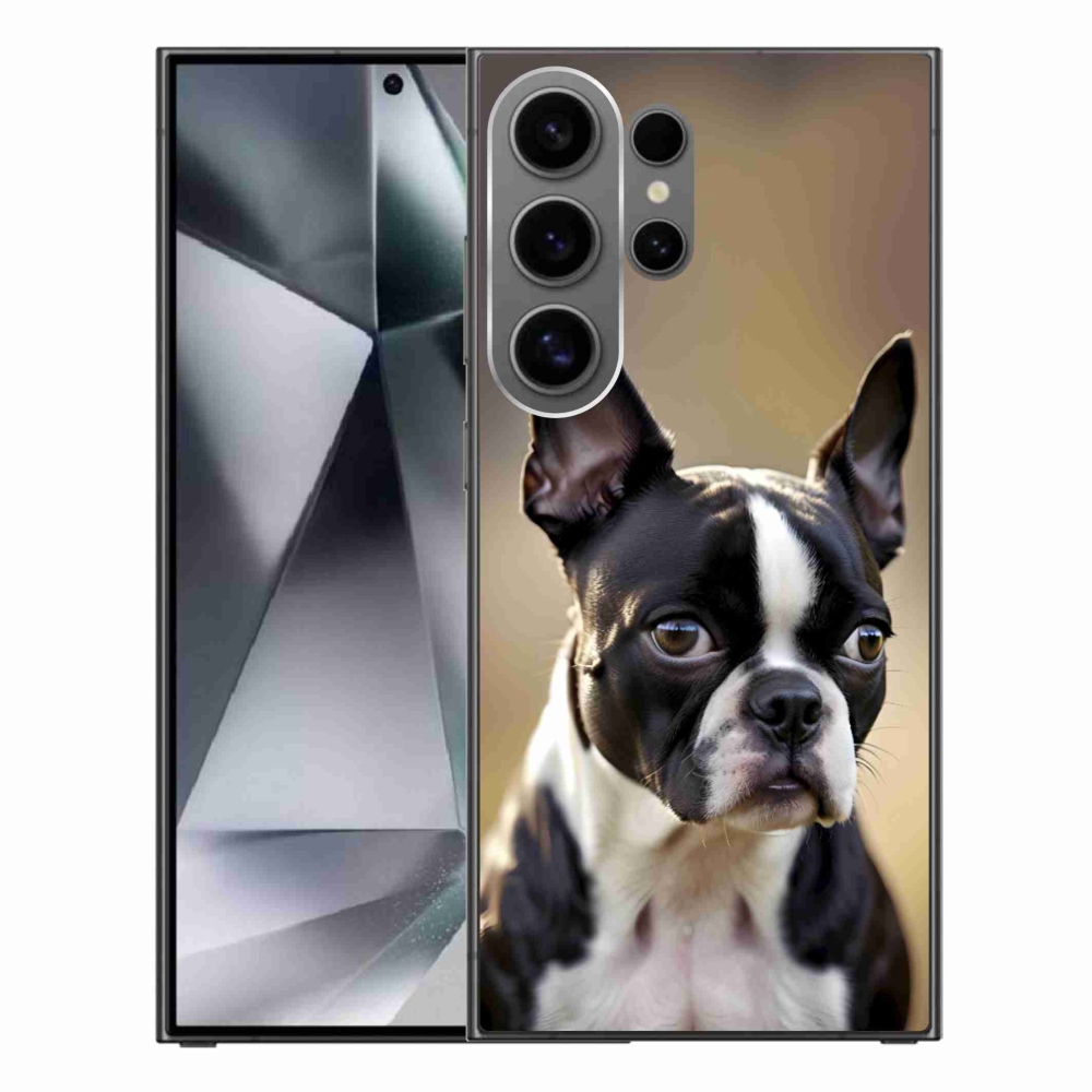 Gelový kryt mmCase na Samsung Galaxy S24 Ultra - bostonský teriér