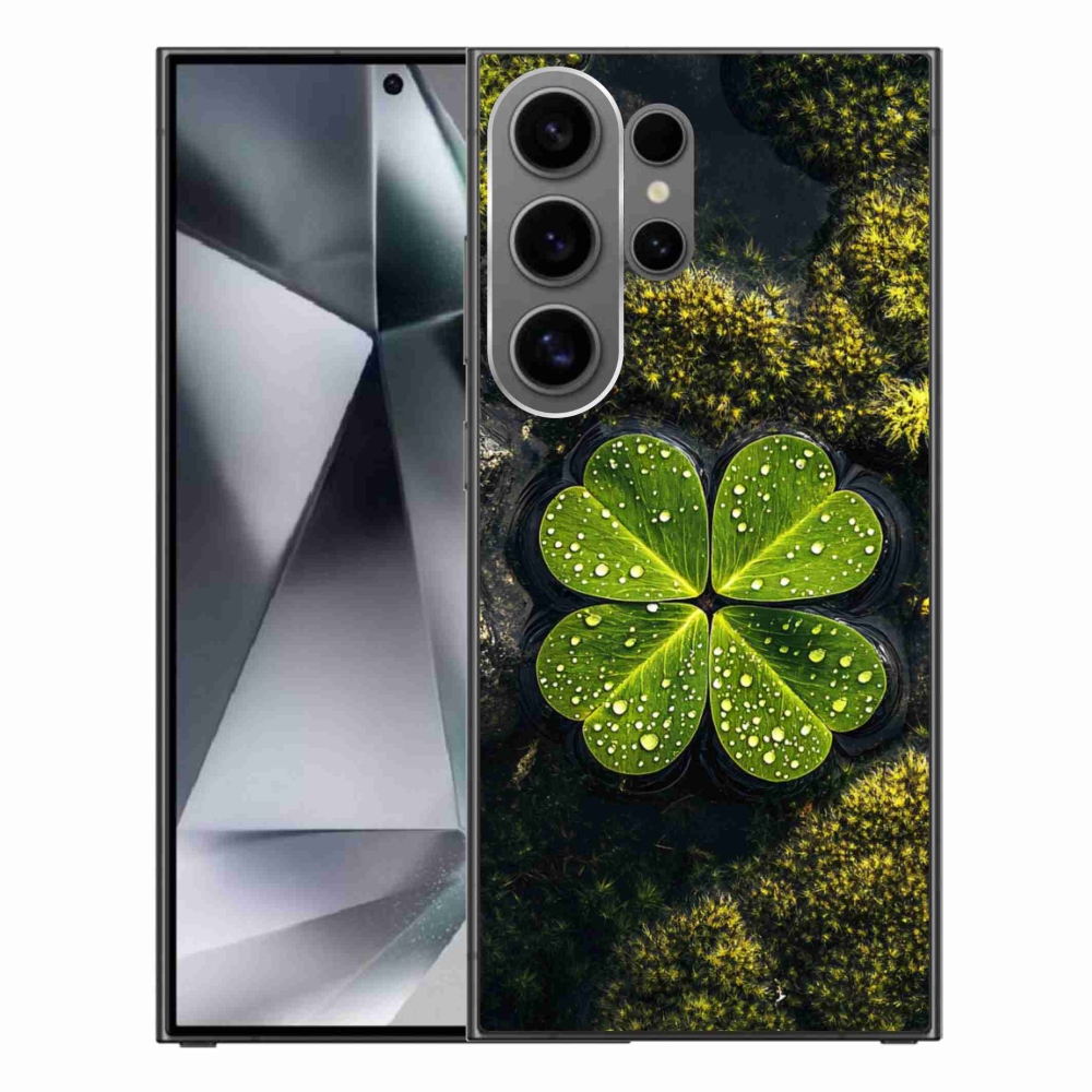 Gelový kryt mmCase na Samsung Galaxy S24 Ultra - čtyřlístek