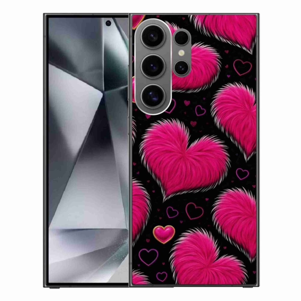 Gelový kryt mmCase na Samsung Galaxy S24 Ultra - hebká srdce