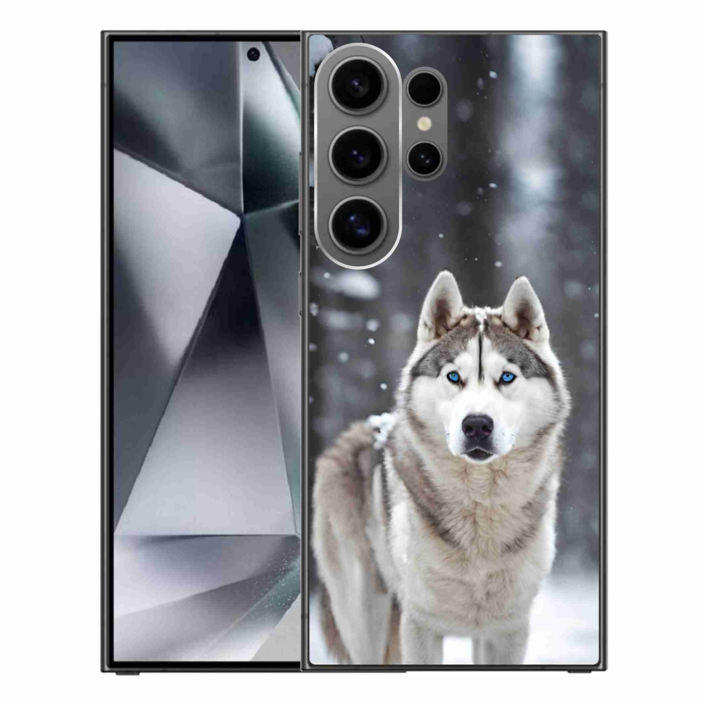 Gelový kryt mmCase na Samsung Galaxy S24 Ultra - husky 2