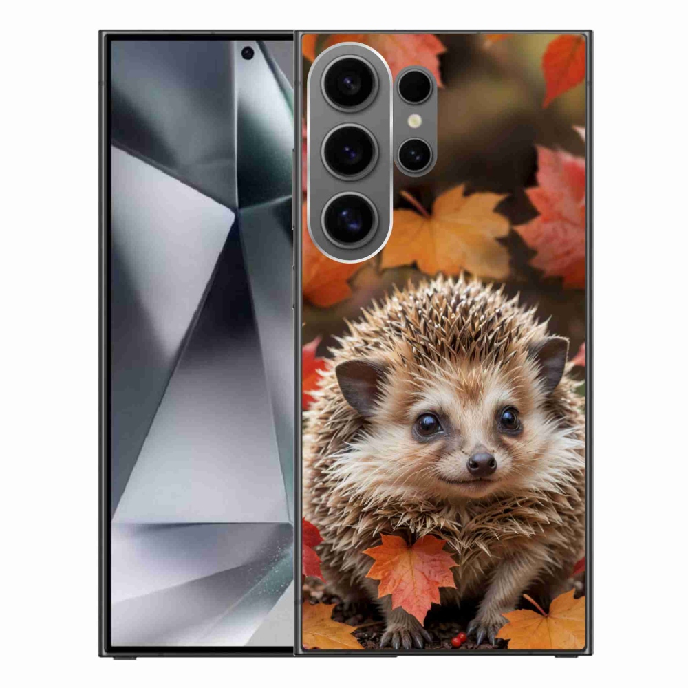 Gelový kryt mmCase na Samsung Galaxy S24 Ultra - ježek v listí