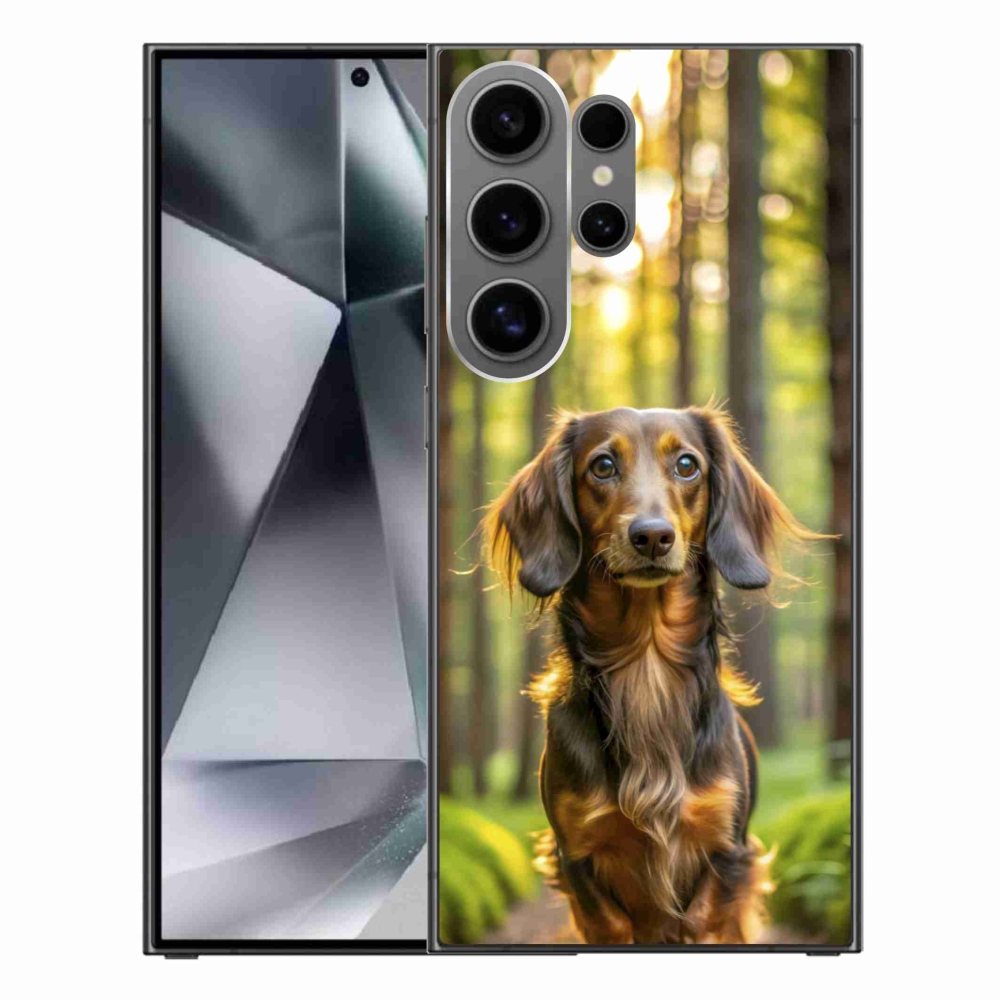 Gelový kryt mmCase na Samsung Galaxy S24 Ultra - jezevčík 4