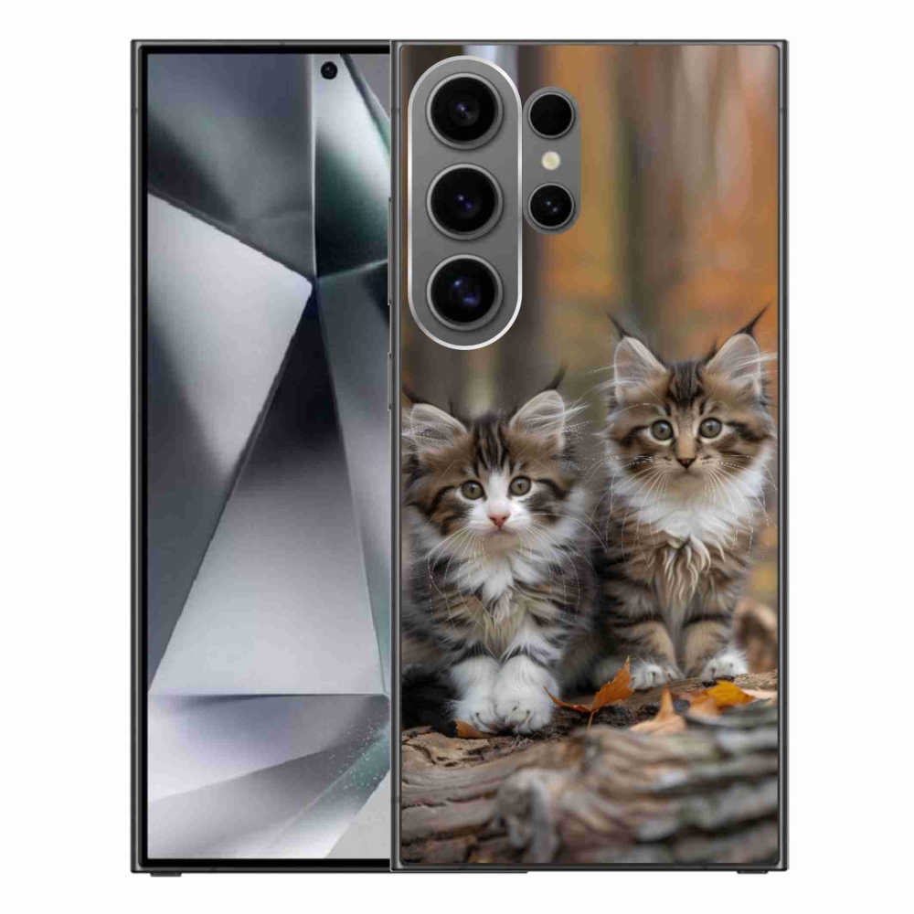 Gelový kryt mmCase na Samsung Galaxy S24 Ultra - kočičí duo 3